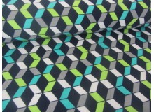 Sweat - 3D Grafische Muster in lime blau